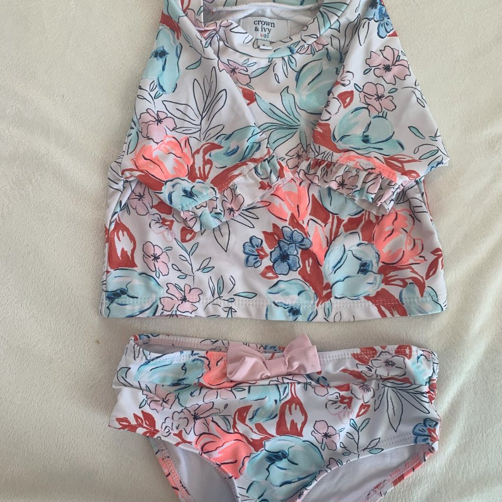 Crown and Ivy Girls size 4 swimwear bundle / 2 sets, 2 bottoms, 2 tops - Picture 9 of 9